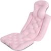Full Body Bath Cushion, Bath Cushion for Tub, Filling Ergonomic Spa Bath Pillow, 3 Mesh Layers for Great Back Support (Pink) view 1