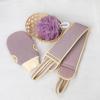 3Pcs Body Cleaning Washcloth Soft Brush Home Hotel Bathroom Shower Ball Back Scrubber Belt Exfoliating Skin Towel Bath Gloves (Color : EN1013-1) view 3