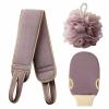 3Pcs Body Cleaning Washcloth Soft Brush Home Hotel Bathroom Shower Ball Back Scrubber Belt Exfoliating Skin Towel Bath Gloves (Color : EN1013-3) view 1