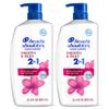 Head & Shoulders Anti-Dandruff Shampoo and Conditioner, Smooth & Silky 2-in-1 Twin Pack, 1% Pyrithione Zinc, Shampoo for Women, Healthy Frizz-Free Hair, 31.4 fl oz Each view 1