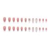 FRUJCDKI Long Press on Nails Square French Fake Nails Full Cover Luxury Luxury Nude Gradient Super Sparkle French Acrylic False Nails for Women and Girls 24PCS view 4