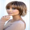 Rene of Paris Pax Wig Color Seashell Blond Rooted - 7" Short-Length Straight Layered Bob Feathered Full Fringe Adjustable Tabs Women's Pixie Synthetic Shag Bundle MaxWigs Hairloss Booklet view 1