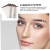 BIUDECO 6pcs Like Eyebrow Stickers Natural False Eyebrows for Makeup Lovers Seamless Imitation Brow Stickers for Sparse No Eyebrows Easy Application with No Recovery view 3