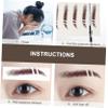 BIUDECO 6pcs Like Eyebrow Stickers Natural False Eyebrows for Makeup Lovers Seamless Imitation Brow Stickers for Sparse No Eyebrows Easy Application with No Recovery view 4