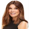 Easihair EasiPart HD 18" Length Topper Color 24B18S8 Shaded Mocha- Heat Friendly Hairpiece Synthetic Clip In 1 Piece Volumizer Monofilament 2.75x5 Base Bundle Hairloss Booklet view 1