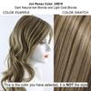 Easihair EasiPart HD 18" Length Topper Color 24B18S8 Shaded Mocha- Heat Friendly Hairpiece Synthetic Clip In 1 Piece Volumizer Monofilament 2.75x5 Base Bundle Hairloss Booklet view 2