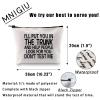 MNIGIU Funny Quote Cosmetic Bag I'll Put You In The Trunk And Help People Look For You Don't Test Me Cosmetic Bag Sarcastic Gift Humor Gift For Women view 2