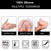 Silicone Piercing Practice Body Parts Model, 7 Pcs Ear Nose Tongue Mouth Belly Button Display Models Set for Piercing Practice Acupuncture Jewelry Display Teaching view 3