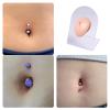 Silicone Piercing Practice Body Parts Model, 7 Pcs Ear Nose Tongue Mouth Belly Button Display Models Set for Piercing Practice Acupuncture Jewelry Display Teaching view 4