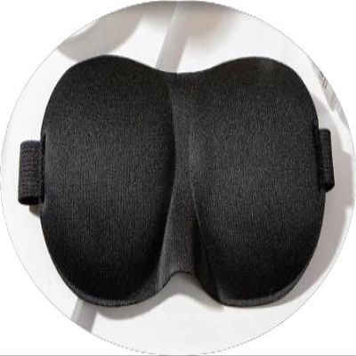 CUOREZ 3D Eye mask Sleep, Three-Dimensional Blackout Eye mask Sleep, Relieve Eye Fatigue, Eye Protection Eye mask, Nose Wing Model Does not Press The Eyes 3DNoseWingStyle-Black2pc