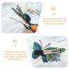 FOMIYES 4pcs Embroidered Butterfly Hair Clip Wedding Hair Pieces for Brides Korean Hair Clips Wedding Headpiece for Bride Barrettes for Women Butterflies Crystal Hairpins Girls Hairpin view 2