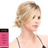 EasiHair EasiFringe HD Bangs Color 31/26 Maple Syrup - Face Framing 8-12" Length Clip In Hairpiece Fringe Heat Friendly Synthetic 1 Piece Monofilament 6.25x3.25" Base Bundle Hairloss Booklet view 3