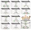 Irenare 30 Pcs Inspirational Makeup Bag Canvas Cosmetic Bag Bulk Employee Appreciation Gifts for Women Bulk Friends Coworker Employee Mom Aunt Faith view 1