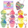 9 Pack Cupcake Bath Bombs for Kids with Surprise Inside, Kids Bath Salts with Jewelry Inside for Princess Girls, Super Large Kids Bath Balls for Children view 1