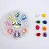 6D Color Lashes, 1000 Premade Volume Fans, Eyelash Extension. Handmade! (D Curl, Mixed Color 9mm) view 1