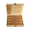 Duiaynke Wooden Cosmetic Case Oil Storage Box 68 Compartments Oil Storage Box for Nail Organizer Storage Organisation Boxes view 1