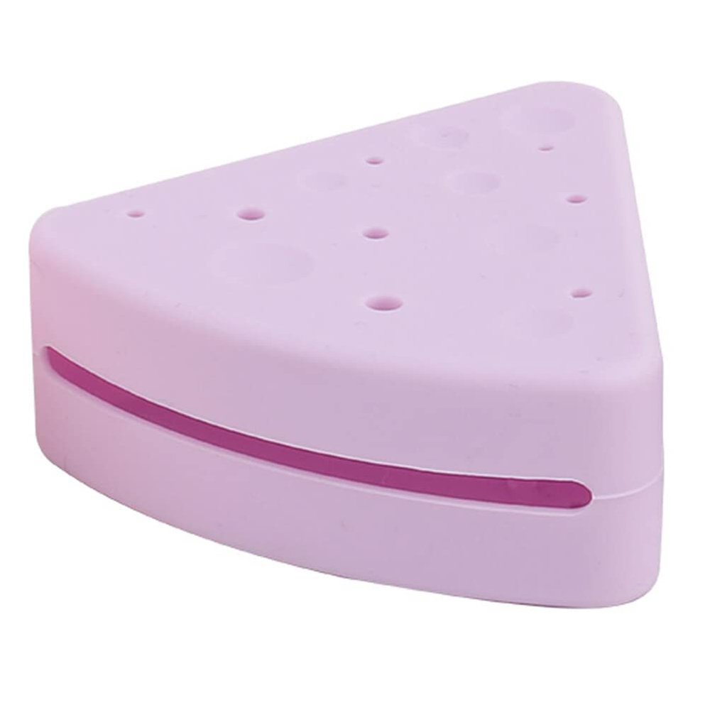 Beaupretty Triangular Makeup Puff Holder Portable Cosmetic Sponge Storage Case Ventilation for Quick Drying for Travel and Daily Use