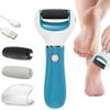 QIYUDS Electric Callus Remover Foot Scrubber, Remover Pedicure Tools for Feet Electronic Callus Shaver Pedicure kit for Cracked Heels and Dead Skin with 2 Roller Heads view 3