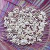 50pcs Luxury Nail Rhinestones Random Silver Nail Charms 3D Alloy Butterfly Nail Art Charms Metal Bowknot Bear Nail Gems Heart Star Flower Charms for Nails Mix Styles Nail Jewels for Nail Art Supplies view 2