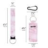 CAIRIAC Marble Lipstick Chapstick Holder Keychains Bulk, Lipstick Case for Women,Portable Lip Balm Holder with Clip, Travel Keychain Holder with Wristlet Lanyard Strap (5 Pcs) view 4