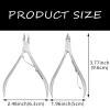 5 Pack Cuticle Trimmer Stainless Steel Cuticle Nipper Dead Skin Remover Scissors Clippers Nail Art Pusher Tools for Fingernails and Toenails view 2