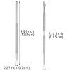 8 Pack Stainless Steel Triangle Cuticle Pusher Double-head Nails Dead Skin Remover Cuticle Trimmer Stick Manicure Polish Tools for Manicure Beauty Salon view 2