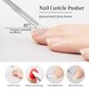 8 Pack Stainless Steel Triangle Cuticle Pusher Double-head Nails Dead Skin Remover Cuticle Trimmer Stick Manicure Polish Tools for Manicure Beauty Salon view 4