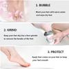 QIYUDS Electric Feet Callus Removers Rechargeable, 2 Speed Portable Electric Foot File Pedicure Tools with 3 Roller Heads, Electronic Callus Remover Kit for Hard Dry Skin view 3