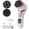 QIYUDS Electric Foot Callus Remover Kit, Rechargeable Foot Sharpener Portable Electronic Foot File Pedicure Tools, Professional Pedicure Feet Care (Color : White) view 1