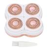 Flawliss Legs Shaver, Legs Hair Remover Replacement Heads for Finshing Toush Flawliss Replacement Heads with 1 Cleaning Brush view 1