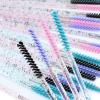 200pcs Disposable Skinny Mascara Wands Mini Crystal Eyelash Brushes Thin Mascara Wands Micro Brush Lash Extension Supplies Lashes Extension Tools(Skinny-4colors) view 4