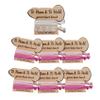 Bachelorette Party Favors, 7 Pack to Have to Hold Your Hair Back Card, Bride and Bridesmaids Hair Accessories for Bridal Shower, Hair Tie, and Wedding Decorations, Pink Party Supplies Gift (Pink 7Pack Pink 2Hair Ties) view 1