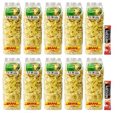 SHIPPING BY DHL 500g Fried Durian Chips Yellow Crispy Monthong OTOP Thailand Fruit Exotic Snack Vegan Free Coffee Set 10 Pcs By Beautygoodshop [Get Free For You Beauty Gifts]