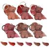 2 in 1 Key Chain Bear Lipstick, Keychain Bear Lipsticks, Mist Matte Velvet Lipstick, Bear Mirror Lipstick, Cute Bear Beauty Makeup, Waterproof Long Lasting Bear Lip Gloss (A-6 Colors) view 1