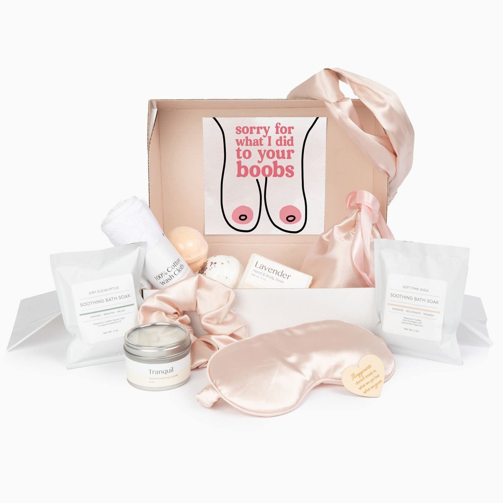 Dear Ava Spa Gifts for Women | Organic Self Care luxury Anti Stress Relaxing Bath and Body Kit Set Basket Box for Her with Heartfelt Card Gift for Mom