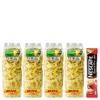 SHIPPING BY DHL Fried Durian Chips Yellow Crispy Monthong OTOP Thailand Fruit Exotic Snack Vegan Free Coffee (Packs of 4) By Beautygoodshop [Get Free For You Beauty Gifts] view 1