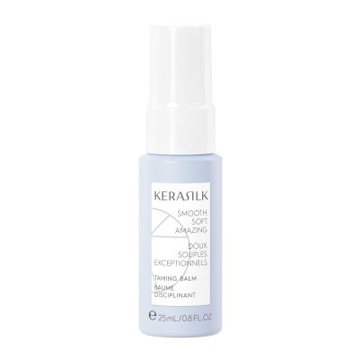 KERASILK Taming Balm |Nourishes & Hydrates Strands | Instantly Smooths & Softens Hair | With Heat Protection | For Coarse, Frizzy & Unruly Hair | 25ml