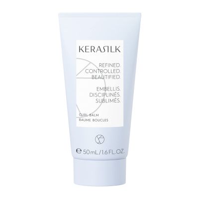 KERASILK Curl Balm | Creates Defined & Bouncy Curls | Enhances Curly Hair's Natural Texture | Frizz-Protection & Anti Humidity Effect | For All Curly Hair Types | 50ml