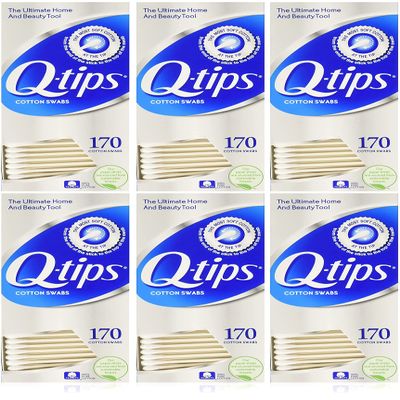 Q-Tips Cotton Swabs, 170 Count, 6-Pack