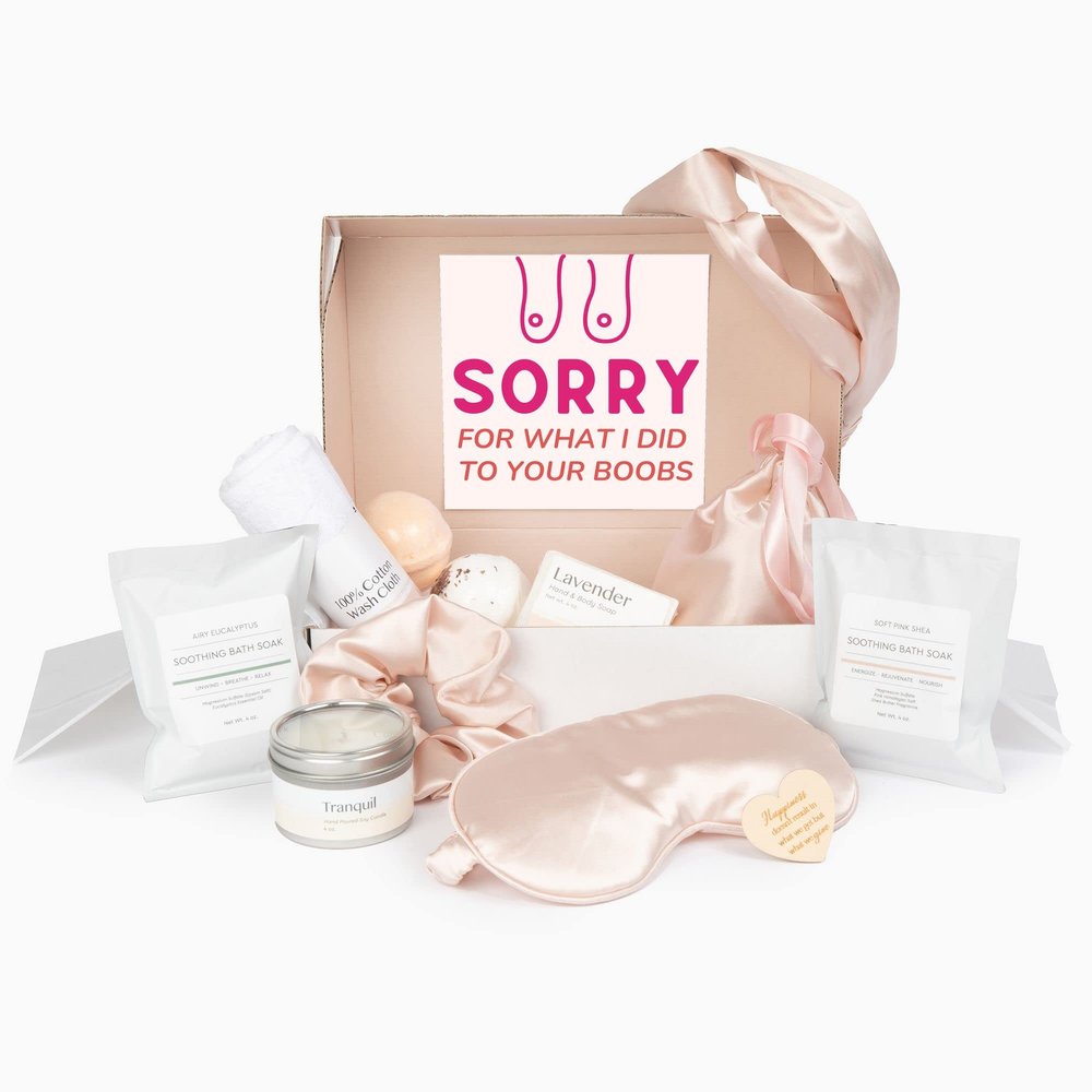 Dear Ava Spa Gifts for Women | Organic Self Care luxury Anti Stress Relaxing Bath and Body Kit Set Basket Box for Her with Heartfelt Card | Funny Gifts for Girl