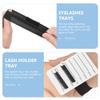 FOMIYES Acrylic Lash Tray for Eyelash Extensions Grafting Display Board Lightweight and Portable Eyelash Holder for Makeup Artists and Home Use view 2