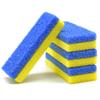 PrettyClaw 12pc Pumice Stone for Feet Callus Remover Pad Pedicure Tool Bar Removes Dead Skin Foot Scrubber Blue/Yellow (Pack of 12) view 2
