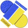PrettyClaw 12pc Pumice Stone for Feet Callus Remover Pad Pedicure Tool Bar Removes Dead Skin Foot Scrubber Blue/Yellow (Pack of 12) view 4