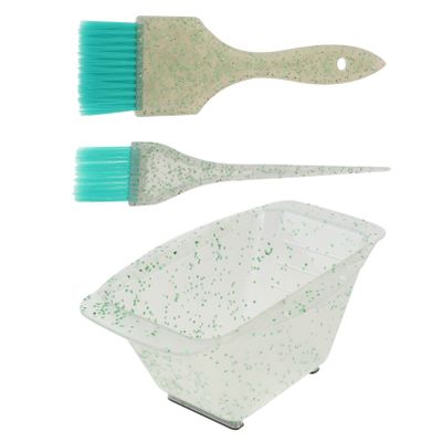 Beavorty 1set Salon Hair Dye Brush and Bowl Set Professional Hair Coloring Tool Kit for Even Application for Home and Salon Use