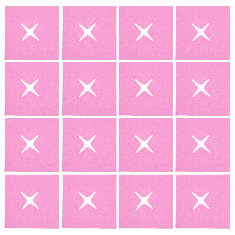 Beavorty 100pcs Disposable Face Hole Pillow Mats Thickened Massage for Beauty Salons Comfortable and Practical for Daily Use Soft Non-woven Material X-shaped Design