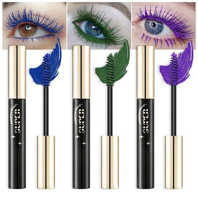 Blue Purple Green Colored Mascara for Eyelashes,Volumizing,Lifting & Lengthening Long Lasting Waterproof for Dramatic Lashes,Mascara for Older Women,Vegan & Cruelty Free Eye Makeup (Pack of 3)
