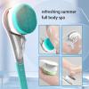 ACULIP Body Scrubber Shower Scrubber for Body, Electric Bath Shower Brush Body Brush Cleaning Massage Scrub Remove Exfoliating Modes Waterproof Long Handle Spa Tool (Color : Blue) view 4