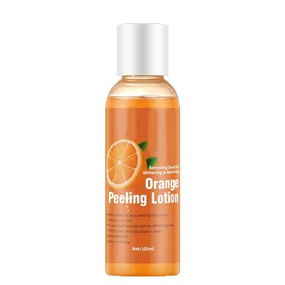 Orange Peeling Lotion,Vitamin C Peel Off Mask,Blackhead Mask Peel,Instant Exfoliation Dead Skin Remover Brightening Peeling Gel for Skin Body Face Neck Knees Foot-100ML/3.4 FLOZ (1PCS)