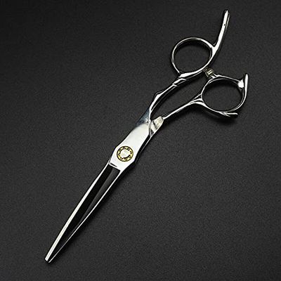 Hair Cutting Scissors, 6 inch Professional Japan 440c silver hair scissors beauty haircut thinning barber hair cutting shears hairdresser scissors (Color : Cutting)