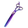 Hair Cutting Scissors, 7inch Professional Japan 440c Purple grooming hair scissors cutting barber haircut thinning shears Hairdressing scissors (Color : Set) view 4
